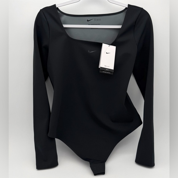 NWT New Nike Form Women's Long-Sleeve Bodysuit Workout Yoga Large L Compression - Picture 4 of 7